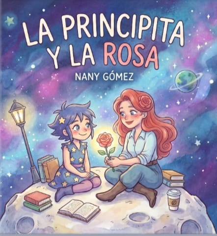 Portada del libro La Principita y la Rosa por Nany Gómez